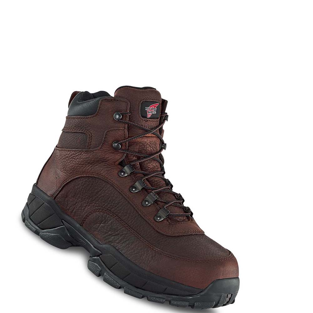 Red Wing 6-inch Waterproof CSA Soft Toe Men\'s Hiking Boots Coffee | ZA 253ZUT